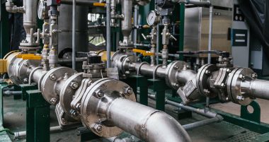 Closeup shot of a cylindrical grinder - industrial concept